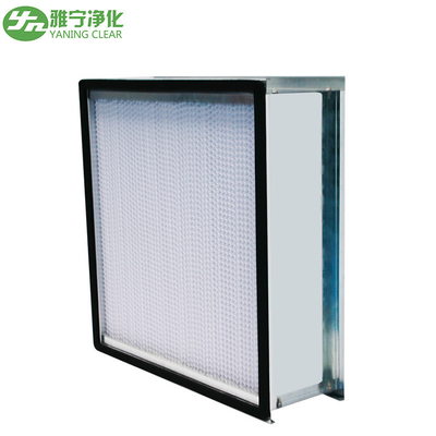 Fibra de vidrio H13 filtro de aire Hepa portátil con separador de papel de marco de aluminio