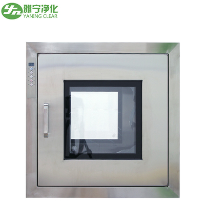 YANING ISO Cleanroom Pass Box Caja de paso estática de acero inoxidable con puerta integrada