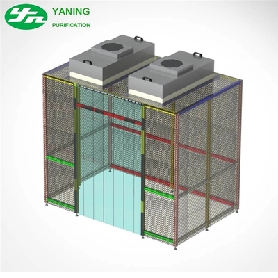 Yaning cortina antiestática móvil pequeña cabina de sala limpia DIY entorno de sala limpia