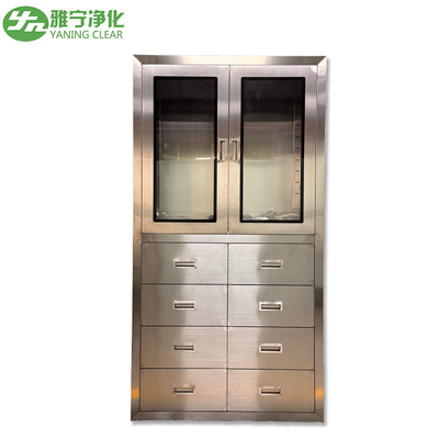 Cabinet médico de acero inoxidable ISO 304 con cajones