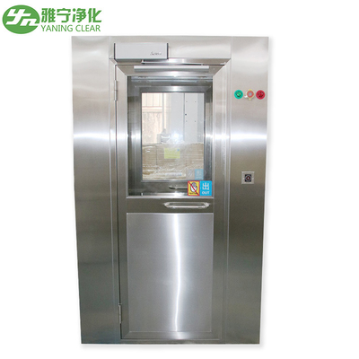 Ducha de aire para sala limpia de fábrica YANING Ducha de aire de acero inoxidable con puerta abatible simple