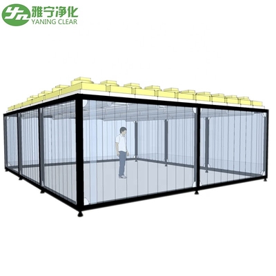 Sala limpia estéril Booth Oem Clase 100 Modular Iso 5 Iso 7 sala limpia modular