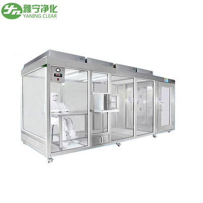 YANING GMP Estándar ISO5 Modular Sala limpia Pared suave y dura Sala limpia Stand limpio