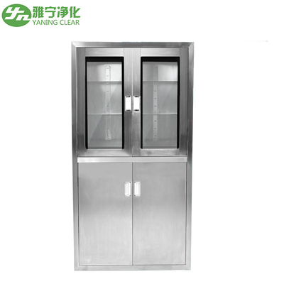 Gabinete médico de acero inoxidable de encargo, botiquín de la puerta de cristal de desplazamiento