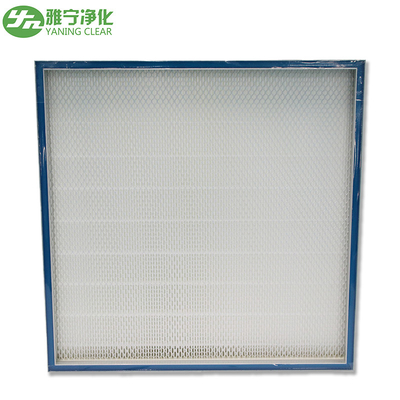 Macropartícula de la eficacia alta del filtro H13 H14 de Mini Deep Pleated Stainless Steel Hepa