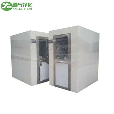 1.1kw de acero inoxidable Ducha de aire de cuarto limpio con sistema de bloqueo de aire