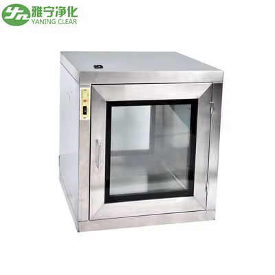 Caja de paso de acero inoxidable Puerta externa / Puerta empotrada Caja de paso para sala limpia