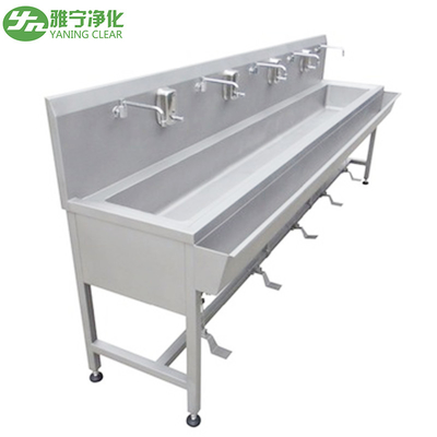Fregadero de acero inoxidable de mando por pedal del lavabo de lavado a mano para el laboratorio/el teatro de operaciones