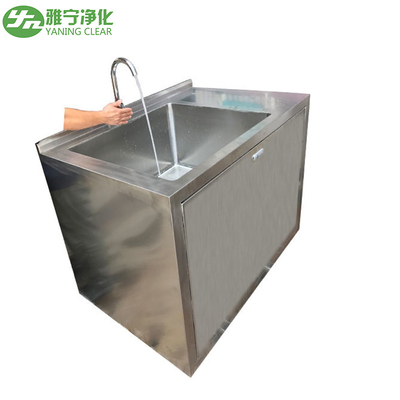 Fregadero de acero inoxidable del lavabo de lavado a mano del laboratorio 304 con el grifo del sensor