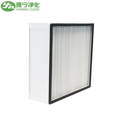 Construcción del filtro de panel H13 personalizado con filtro HEPA de pliegue profundo con marco de aluminio