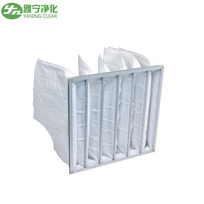 Filtro de bolso rígido del marco de aluminio, sistema de soldadura no tejido del filtro de aire