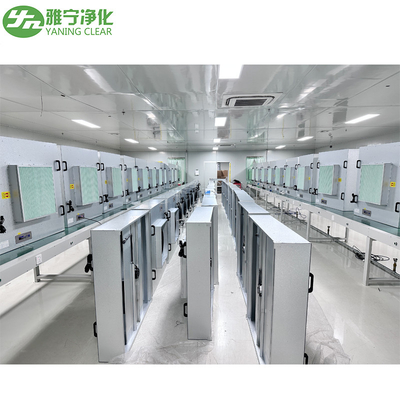 Unidad de filtrado estándar de la fan del techo FFU del recinto limpio ISO14644 FED 209E de la filtración de la descontaminación del polvo de la HVAC de YANING buena