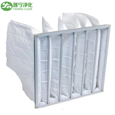 6 el bolso blanco de los bolsos F9 filtra el material de la tela no tejida para la industria de pintura