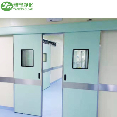 Puerta de quirófano hermética corredera con sensor automático YANING