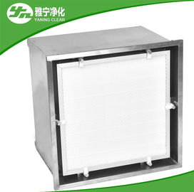 Caja terminal de Hepa del acero de la capa del polvo con la placa lisa del difusor y el filtro líquido de Hepa del sello