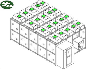 Recintos limpios verticales modulares modificados para requisitos particulares del marco SS304 del ISO 5 para la industria del instrumento de precisión en Portugal