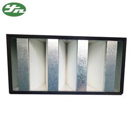 Filtro galvanizado del banco filtro/V de Mini Pleat HEPA del marco HEPA para el sitio limpio
