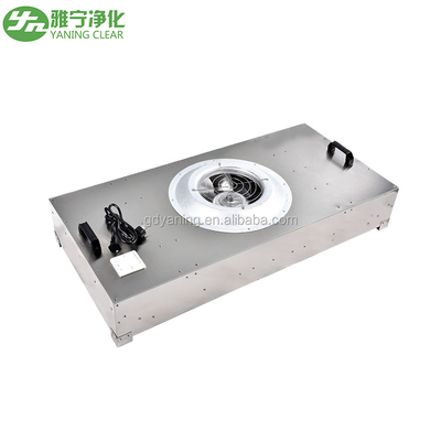 Unidad de filtro de ventilador YANING FFU Material de acero recubierto en polvo para techos de salas limpias Sistema de filtro HEPA