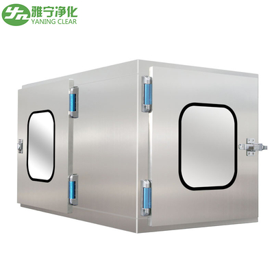 Caja de pases estáticos de acero inoxidable de clase 100 para traslado de mercancías pequeñas a salas limpias Tamaño interno 600*600*600mm