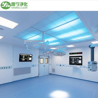 Sala de operaciones modular con HEPA y monitoreo de aire en tiempo real y puerta hermética automática