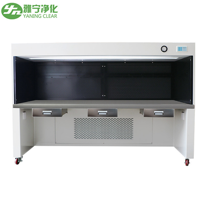 YANING Banco de limpieza de acero inoxidable con filtro HEPA Clase 100 Estación de trabajo de flujo laminar