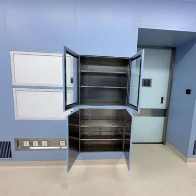YANING Stainless Steel OT Cabinet Pharmacy Medicine and Medical Instrument Tool Chest for Hospitals and Operation Rooms