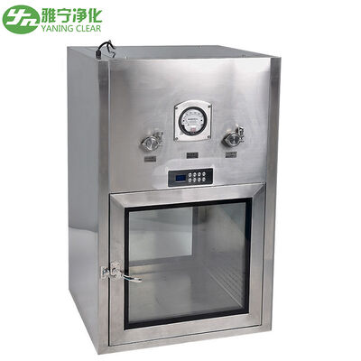 Caja de paso para sala limpia de acero inoxidable SUS304/201 con enclavamiento eléctrico y dimensiones personalizables