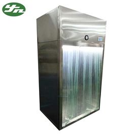 Acero inoxidable 304 Sistema de flujo de aire de sala limpia Cabaña de muestreo 0.8kw con ruedas
