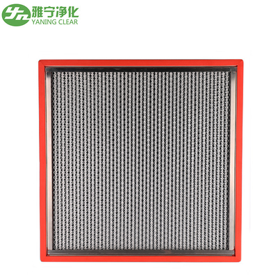Filtro Hepa Plissado profundo de alta capacidad resistente a altas temperaturas 2500m3/h Volumen de aire